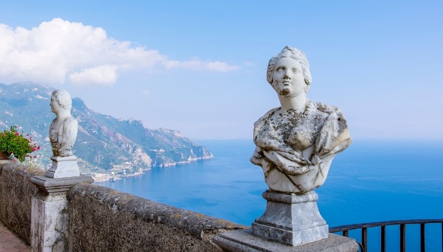 La splendida vista da Villa Cimbrone